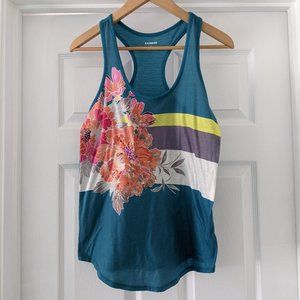 Embellished floral sequined tank